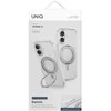 Uniq Swivix 360 besisukantis stovo dėklas, skirtas iPhone 16 – skaidrus