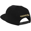 Uniseks beisbolo kepurė Mitchell & Ness Brooklyn Nets, juoda ir auksinė
