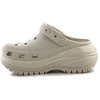 Uniseks klumpės su platforma Crocs Mega Crush, smėlio