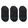 Carruzzo Stance Icon No Show 3 Pack Sportinės kojinaitės Juoda 3 por.