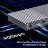 Unitek triguba USB4 40Gb/s prijungimo stotelė, 120 W maitinimo šaltinis