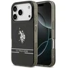 Us Polo Assn US Polo DH and Bottom Stripe Logo MagSafe dėklas Apple iPhone 17 Pro juodos spalvos