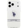 Us Polo Assn US Polo DH and Bottom Stripe Logo MagSafe dėklas Apple iPhone 17 Pro Max baltos spalvos