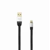 USB-A į Lightning įkrovimo laidas, 1,5 m, juodas/sidabrinis