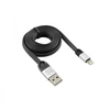 USB-A į Lightning įkrovimo laidas, 1,5 m, juodas/sidabrinis