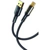 Tellur USB-A į USB-C įkrovimo ir duomenų kabelis, 100 cm, juodas