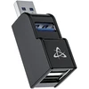 USB-A šakotuvas su 3 prievadais Sbox H-606, juodas
