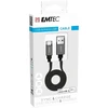 Emtec USB-A–micro-USB plokščias laidas 1,2 m