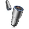 Įkroviklis automobilinis Dudao (R4PQ) (1xUSB-C; 1xUSB; 22,5W) pilkas