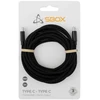 Sbox USB-C į USB-C kabelis, 3 m, juodas, 60 W
