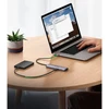 USB-C šakotuvas - 2 x USB-A / 2 x USB-C 20 cm Ugreen CM473 - pilkas