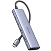USB-C šakotuvas - 2 x USB-A / 2 x USB-C 20 cm Ugreen CM473 - pilkas