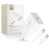 Tech-Protect NC20W PD20W USB-C sieninis įkroviklis su USB-C laidu - baltas