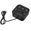 USB šakotuvas su kortelių skaitytuvu