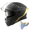 Uždaras motociklininko šalmas VEVOR V-822, L dydis