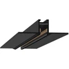 Užglaistomas magnetinės sistemos VIOKEF MICRO MAGNETIC bėgelis, juodas, 24V, 2m, su dangteliu ir užbaigimais, 02/0802-2
