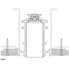Užglaistomas magnetinės sistemos XTRIM M RECESSED bėgelis, 48V, juodas, 2,5m