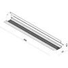 Užglaistomas magnetinės sistemos XTRIM M RECESSED bėgelis, 48V, juodas, 2,5m