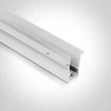 Užglaistomas magnetinių sistemų bėgelis MAXI, baltas, 1m, 42001TR/W