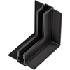 Užglaistomo magnetinės sistemos ZAMBELIS MAGNETIC 5MM bėgelio vertikalus kampinis sujungimas, matinės juodos sp., 2518