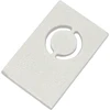 Užglaistomo magnetinės sistemos ZAMBELIS MAGNETIC 3MM bėgelio užbaigimas, baltas, 25460-W