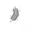 Užglaistomo magnetinės sistemos ZAMBELIS MAGNETIC 3MM bėgelio vertikalus kampinis sujungimas, juodas, TRIAC/DALI, 25135