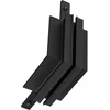 Užglaistomo magnetinės sistemos ZAMBELIS MAGNETIC 3MM bėgelio vertikalus kampinis sujungimas, juodas, TRIAC/DALI, 25135