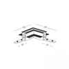 Užglaistomo magnetinės sistemos ZAMBELIS MAGNETIC 3MM bėgelio kampinis sujungimas, juodas, TRIAC/DALI, 25133