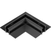 Užglaistomo magnetinės sistemos ZAMBELIS MAGNETIC 6MM bėgelio horizontalus kampinis sujungimas, 24V, juodas, 25224