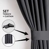 Užuolaida AH BLACKOUT PLEAT CHARCOAL 140X175 1PC
