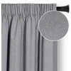 Užuolaida RES BLACKOUTLINEN CORITA PLEAT DARKGREY 140X250 1PC