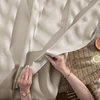 Užuolaida Res Oxford Molte AmeliaHome 155 × 220 cm, smėlio spalvos
