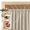 Užuolaida Res Oxford Molte AmeliaHome 155 × 220 cm, smėlio spalvos