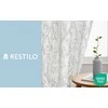 Užuolaida su žiedais pilkos spalvos Restilo