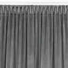 Užuolaidos iš aksomo 400×175 cm tamsiai pilkos VELVET