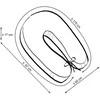 Užvalkalas nėščiosios pagalvei Longer mėtinės spalvos su baltais taškais