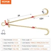 VEVOR 8 mm x 60 cm G80 vilkimo grandinė su kabliais