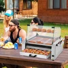Vaflinė VEVOR 30 dešrelių elektrinis grilis su bandelių šildytuvu