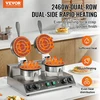 VEVOR Dviguba apskrita vaflinė 2460W