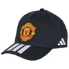 Kepurė Vaikiška „adidas“ „Manchester United“ beisbolo kepuraitė, juoda, KT0654