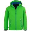 Vaikiška softshell striukė TrollKids Trollfjord, žalia ir mėlyna