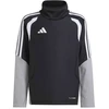 Vaikiškas adidas džemperis su aukštu kaklu, juodas
