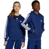 Vaikiškas adidas džemperis su užtrauktuku, tamsiai mėlynas