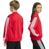 Vaikiškas adidas džemperis su užtrauktuku, raudonas