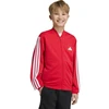 Vaikiškas adidas džemperis su užtrauktuku, raudonas
