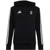 Vaikiškas „adidas“ „Juventus“ futbolo klubo džemperis su gobtuvu, juodas, KF9867