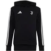 Vaikiškas „adidas“ „Juventus“ futbolo klubo džemperis su gobtuvu, juodas, KF9867