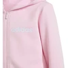 Vaikiškas adidas sportinis kostiumas, rožinis ir pilkas