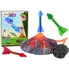 Žaislas raketų paleidimo rinkinys Lean Toys Dinosaurs Volcano