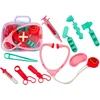 Lean Toys Vaikiška medicininė pirmosios pagalbos priemonių rinkinys rožiniame lagaminėlyje